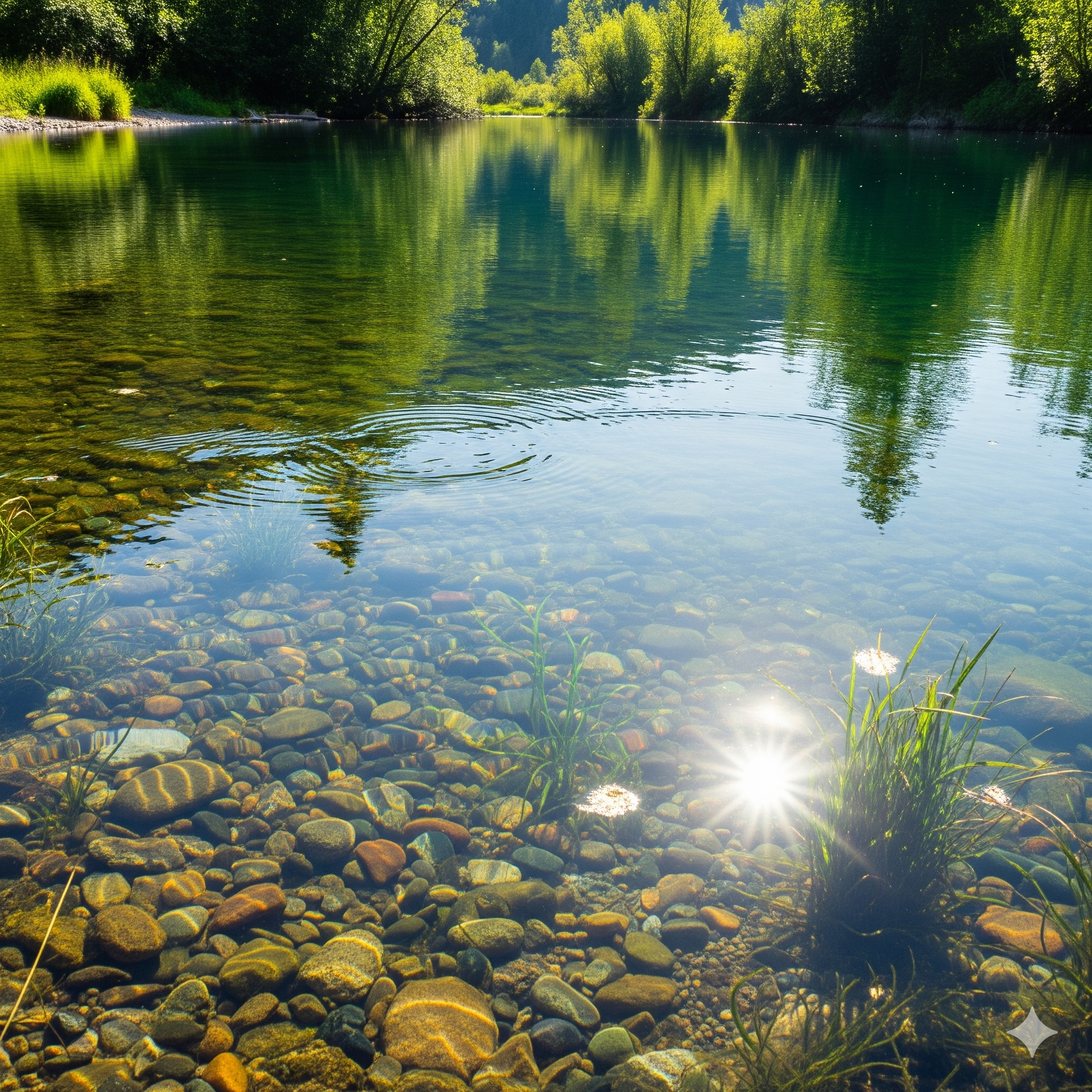 Pennsylvania landscape with clean rivers